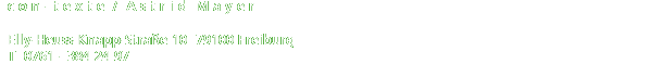 con-texte / Astrid Mayer, Elly-Heuss-Knapp-Stra&szlig;e 10, 79100 Freiburg, T 0761-3842497 / M 01577-1983227